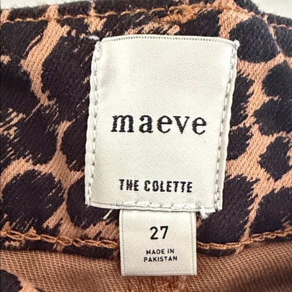 Maeve Brown and Black Leopard-Print Pants - Picture 2 of 4